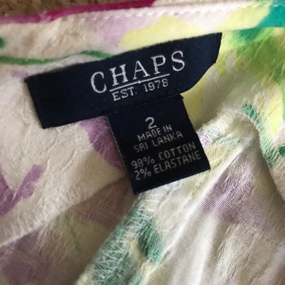 Chaps Floral Spring Dress. 2 (EUC) - Picture 10 of 10
